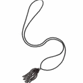 Long Black Onyx Tassel Necklace